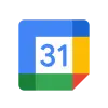 Google Calendar app icon with the number 31 on a stylized calendar page.