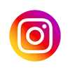 Instagram app icon with a gradient of red, orange, yellow, and purple.